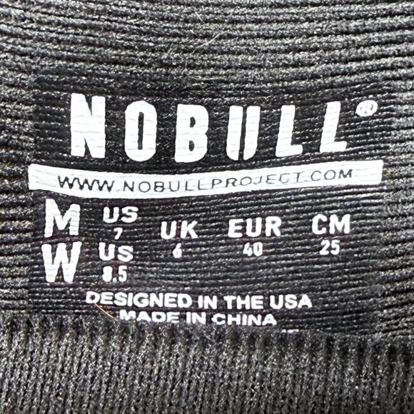 NOBULL Canvas Trainer Womens Size 8.5 Training Sneakers Shoes Black Canvas - Picture 9 of 9